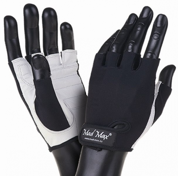 MadMax Перчатки Basic MFG-250 (Белый/Черный)