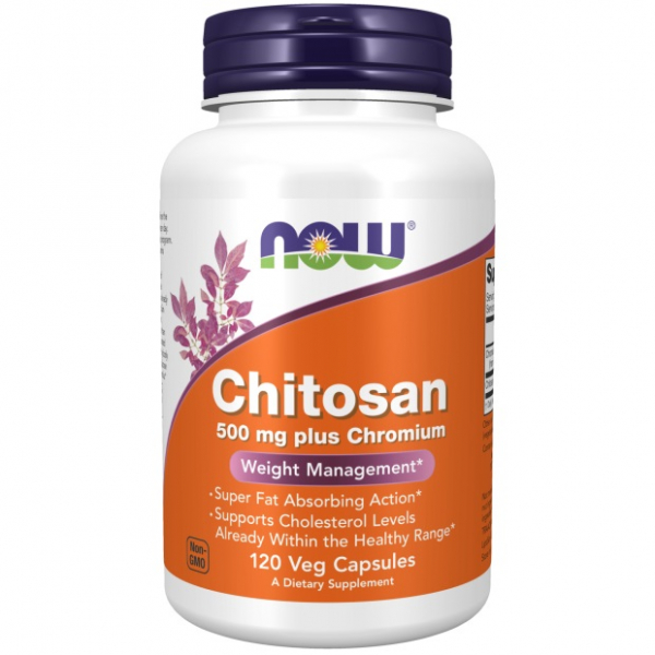 NOW Chitosan 500 мг, 120 капс
