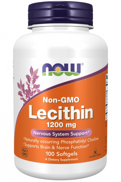 NOW Lecithin 1200 мг, 100 капс