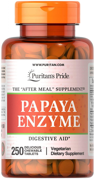 Puritan's Pride Papaya Enzyme, 250 таб
