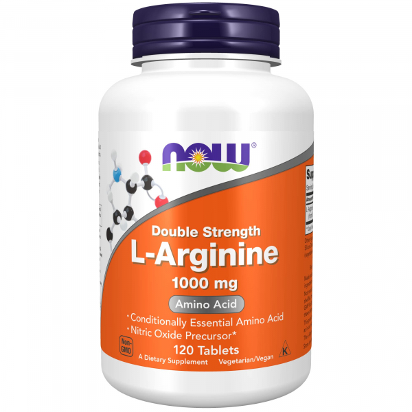 NOW L-Arginine 1000 мг, 120 таб
