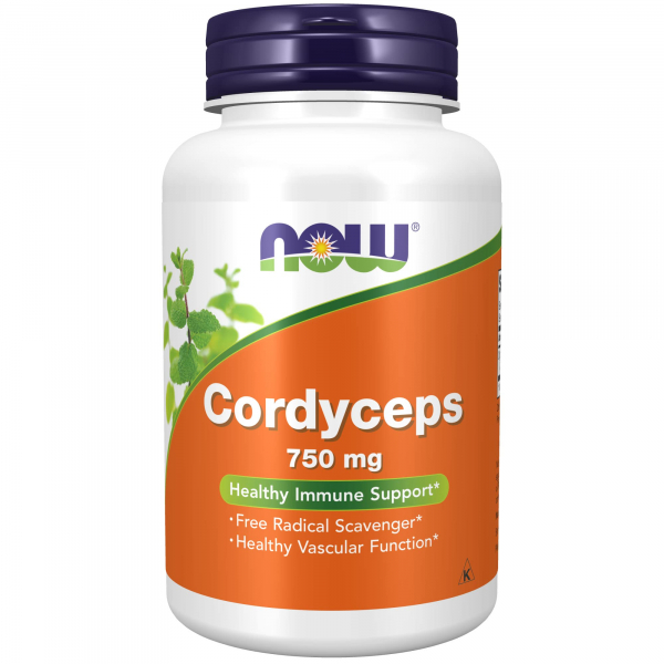 NOW Cordyceps 750 мг, 90 капс