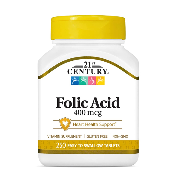 21st Century Folic Acid 400 мкг, 250 таб
