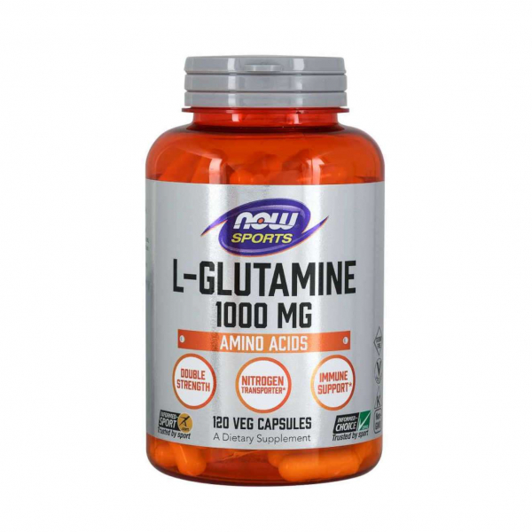 NOW L-Glutamine 1000 мг, 120 капс