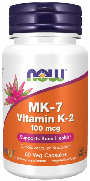 NOW Vitamin K-2 MK-7, 60 капс