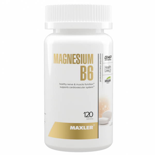 Maxler Magnesium B6, 120 таб