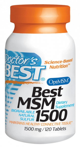 Doctor's Best MSM 1500 мг, 120 таб