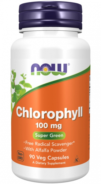 NOW Chlorophyll 100 мг, 90 капс