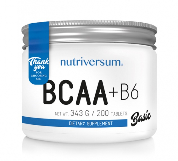 Nutriversum BCAA + B-6, 200 таб