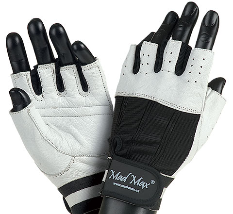 MadMax Перчатки Classic MFG-248 (Белый/Черный)