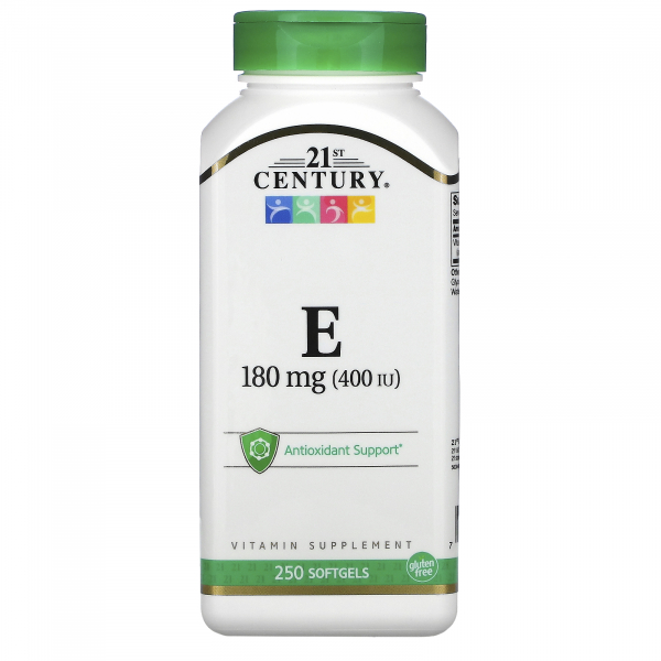 21st Century Vitamin E-400, 250 капс