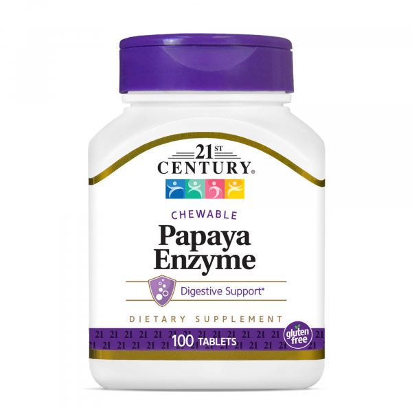 21st Century Papaya Enzyme, 100 таб