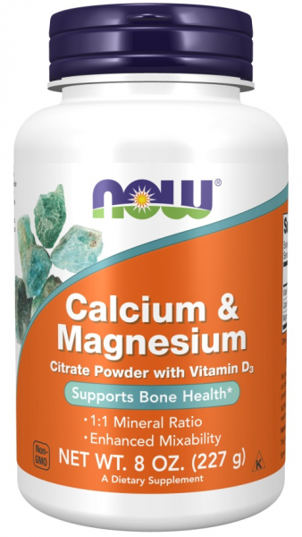 NOW Calcium & Magnesium, 227 г