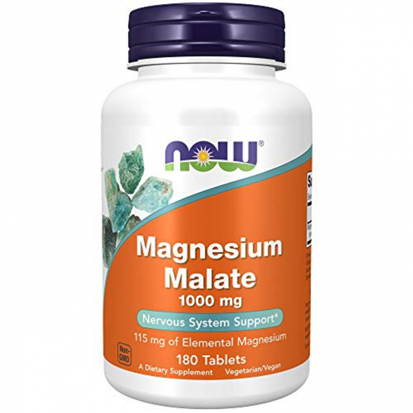 NOW Magnesium Malate, 180 таб
