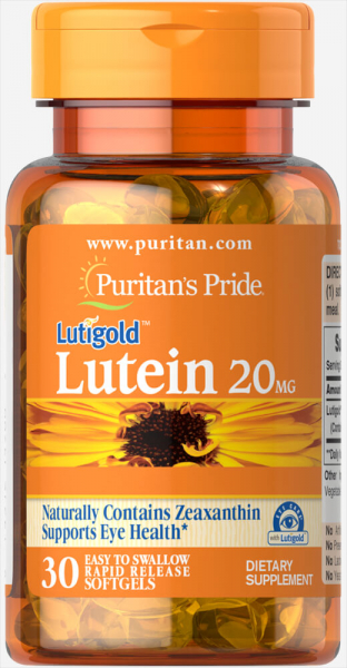 Puritan's Pride Lutein 20 мг + Zeaxanthin, 60 капс