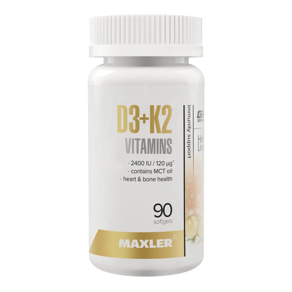 Maxler Vitamin D3 + K2, 90 капс