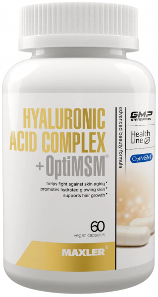 Maxler Hyaluronic Acid + Opti MSM, 60 капс