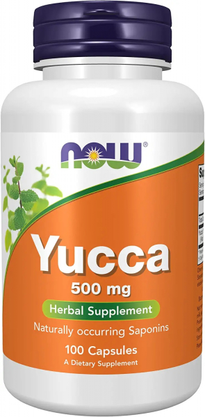 NOW Yucca 500 мг, 100 капс