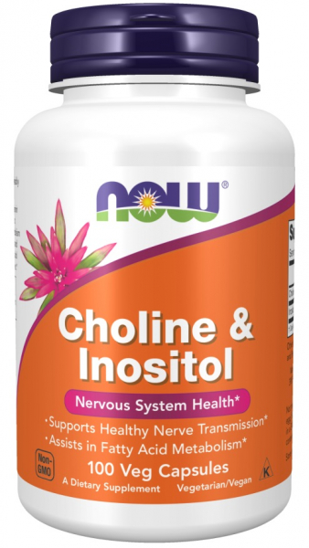 NOW Choline & Inositol, 100 капс