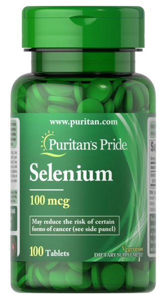 Puritan's Pride Selenium 100 мкг, 100 таб
