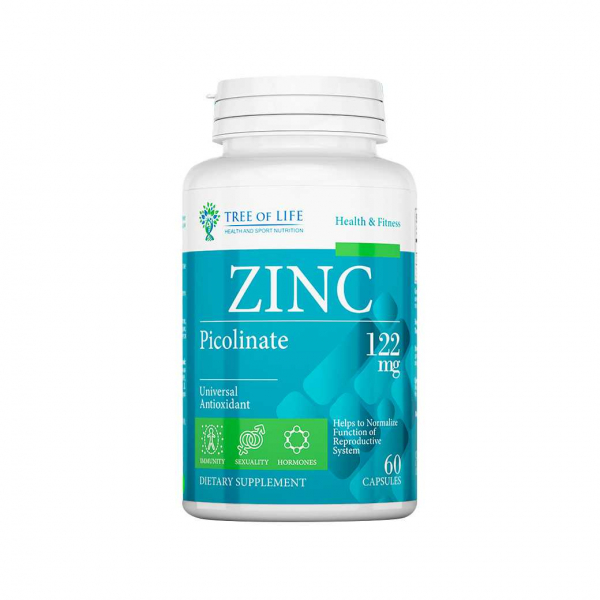 Tree Of Life Zinc Picolinate, 60 капс