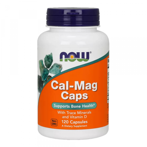 NOW Calcium & Magnesium + D3, 120 капс
