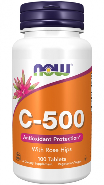 NOW Vitamin C 500 мг 100 таб