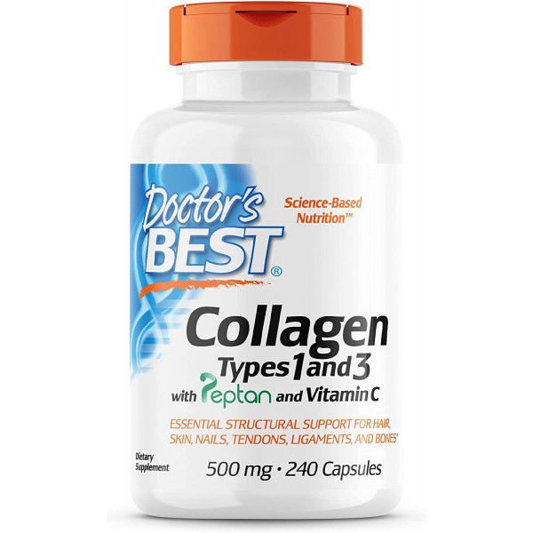 Doctor's Best Collagen Types 1 & 3 with Peptan 500 мг, 240 капс