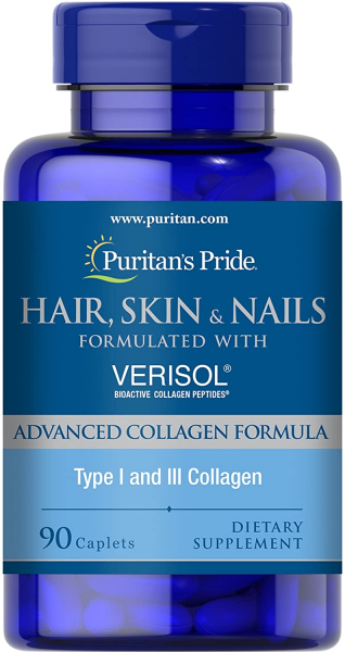 Puritan's Pride Hair Skin Nails, 60 капс