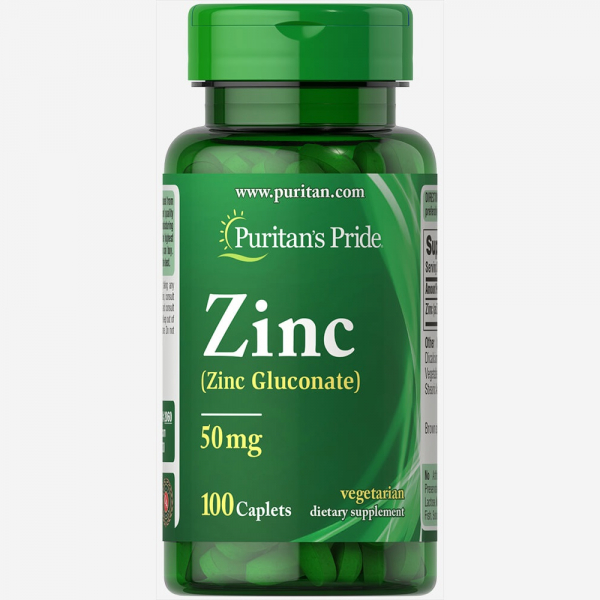 Puritan's Pride Zinc Gluconate 25 мг, 100 таб