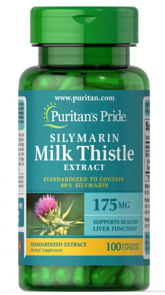 Puritan's Pride Milk Thistle 250 мг, 100 капс