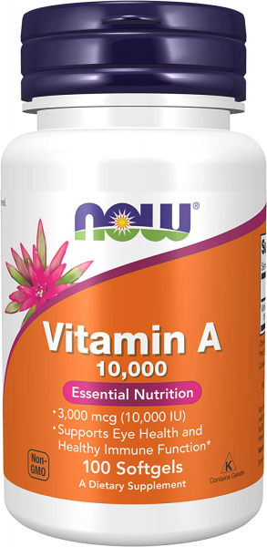 NOW Vitamin A 10.000, 100 капс