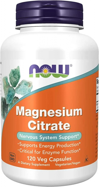 NOW Magnesium Citrate, 120 капс