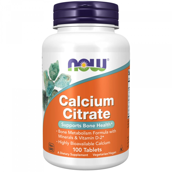 NOW Calcium Citrate, 100 таб