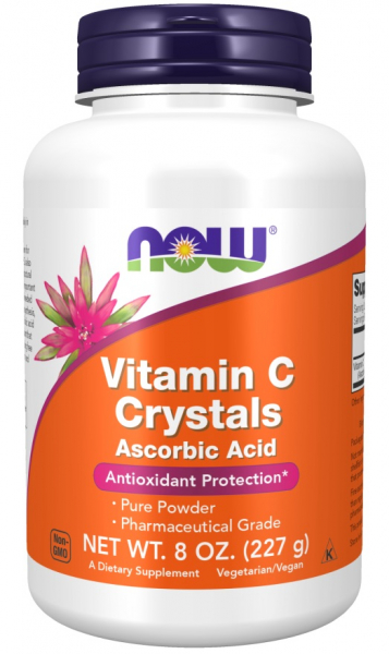 NOW Vitamin C Crystals, 227 г