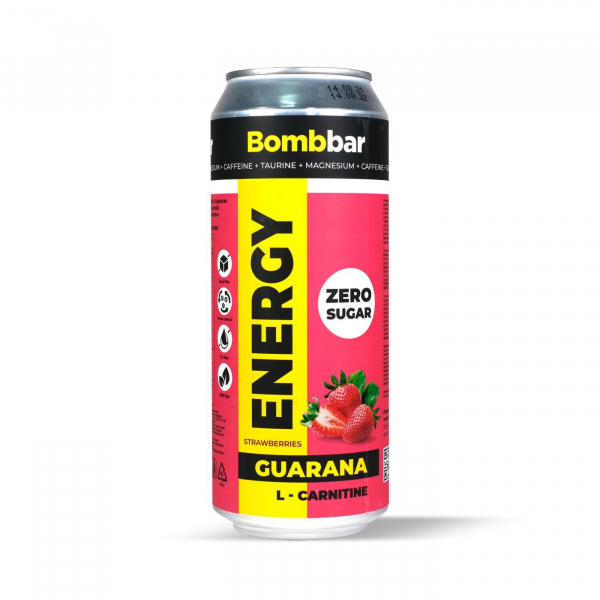 BombBar Energy Guarana + L-Carnitine, 500 мл