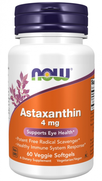 NOW Astaxanthin, 60 капс