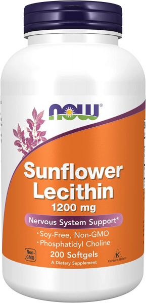 NOW Sunflower Lecithin, 200 капс