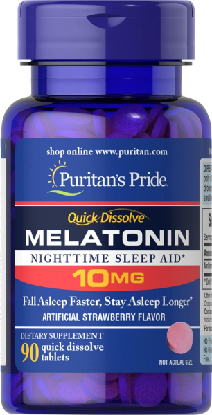 Puritan's Pride Melatonin 10 мг, 90 таб