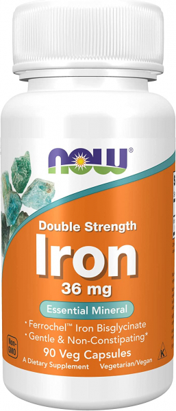 NOW Iron 36 мг, 90 капс