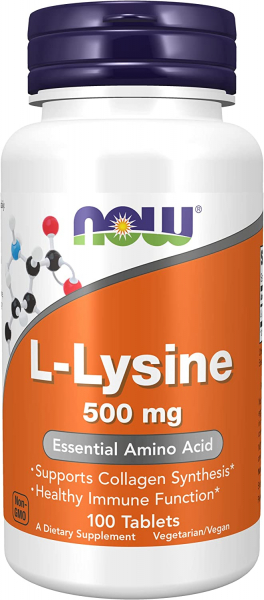 NOW L-Lysine 500 мг, 100 таб