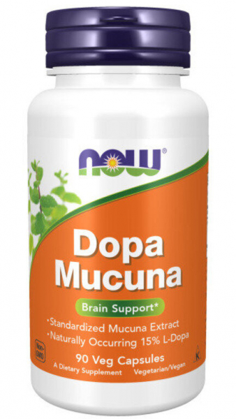 NOW Dopa Mucuna, 90 капс