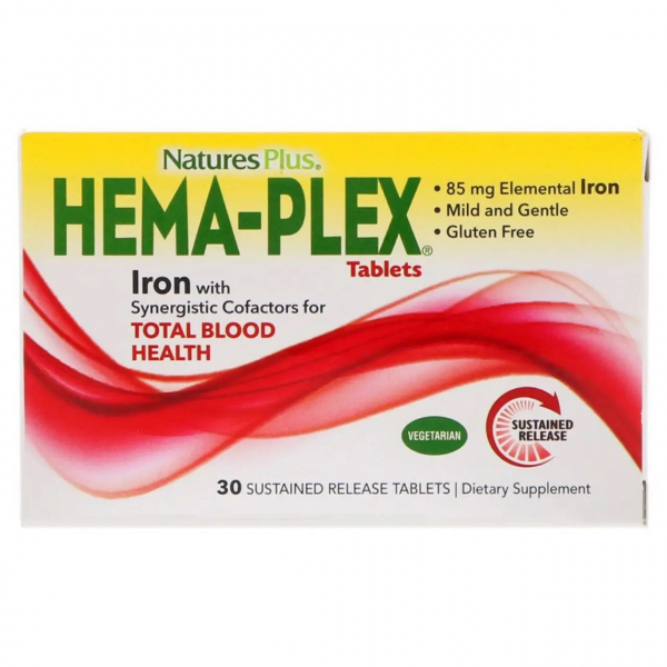 Nature's Plus Hema-Plex, 30 таб