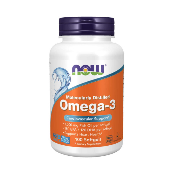 NOW Omega-3, 100 капс