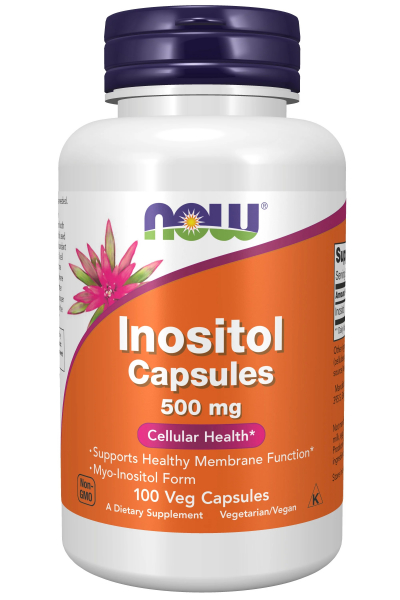 NOW Inositol 500 мг, 100 капс