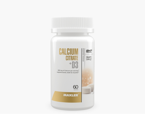 Maxler Calcium Citrate + D3, 60 таб