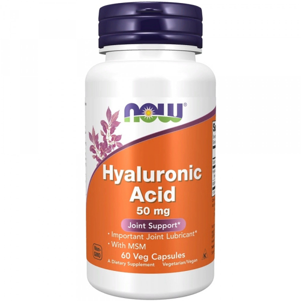 NOW Hyaluronic Acid 50 мг, 60 капс