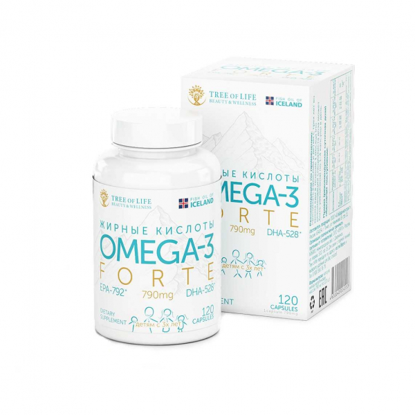 Tree Of Life Omega-3 Forte, 120 капс