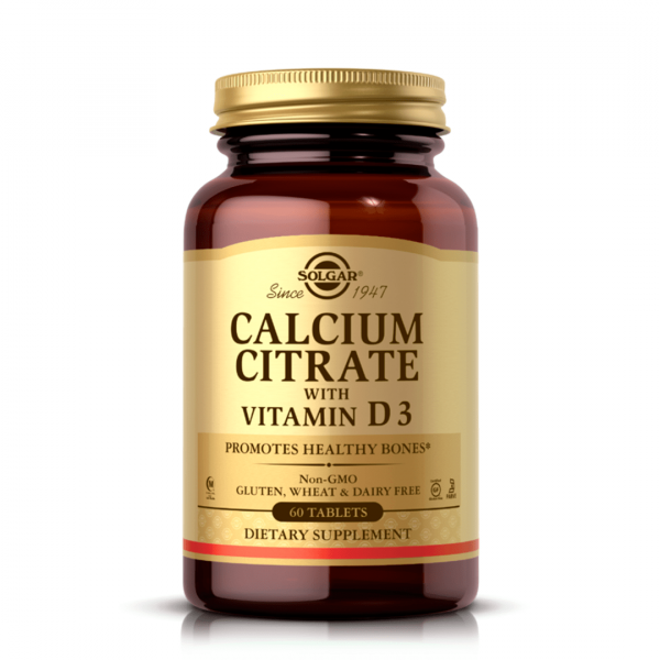Solgar Calcium Citrate with Vitamin D-3, 60 таб