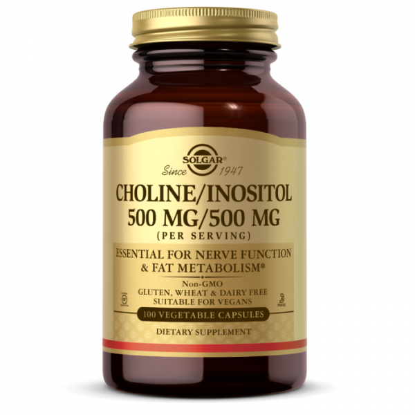 Solgar Choline/Inositol 500 мг, 100 капс